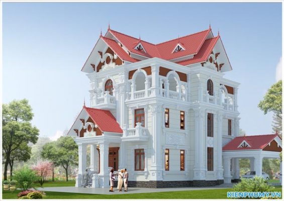 Thiết kế biệt thự cổ điển cao cấp tại Thanh Hóa