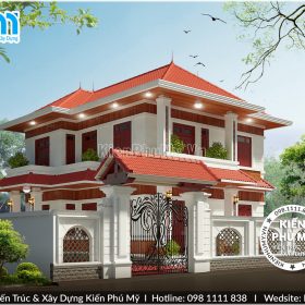 Mẫu thiết kế nhà vườn 2 tầng 100m2 mỗi sàn tại Thanh Hóa