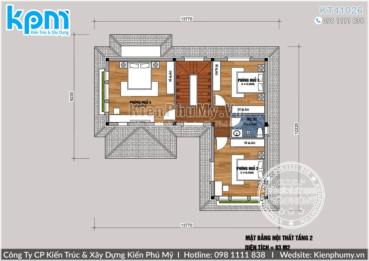 12 mẫu thiết kế nhà chữ l 1 tầng 2 3 phòng ngủ mái thái 2022 T072022